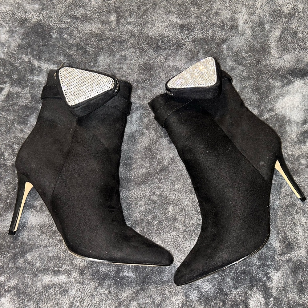 Elegant Black Stiletto Ankle Boots